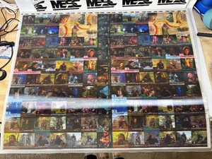 Lord of the Rings Uncut Holo Trading Card Sheet #1