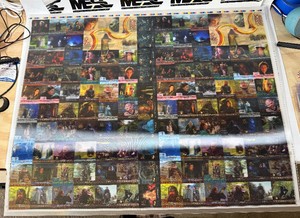 Lord of the Rings Uncut Holo Trading Card Sheet #2