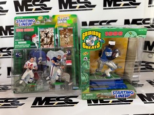 (2) Starting Lineup Football Figures w Barry Sanders