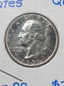 1955 US PROOF WASHINGTON QUARTER