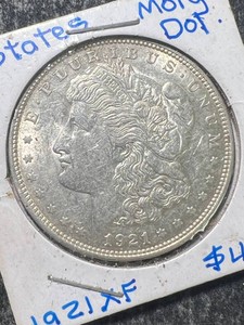 1921 US MORGAN SILVER DOLLAR