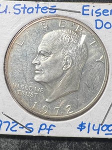 1972-S US PROOF SILVER EISENHOWER DOLLAR