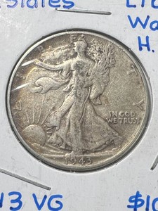 1943 US WALKING LIBERTY HALF DOLLAR