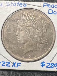 1922 US PEACE SILVER DOLLAR