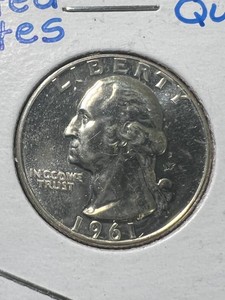 1961 US PROOF WASHINGTON QUARTER