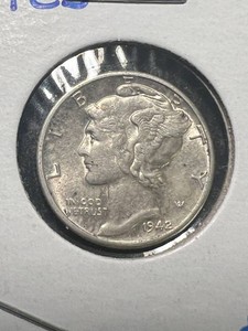1942-D US MERCURY DIME BU