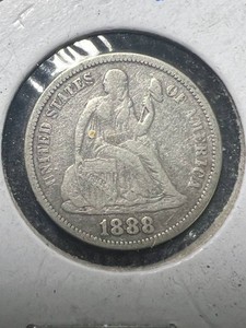 1888 US SEATED LIBERTY DIME