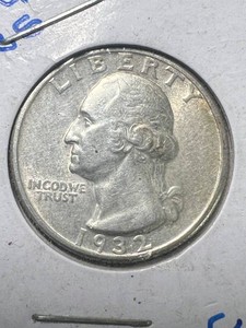 1932 US WASHINGTON QUARTER UNC