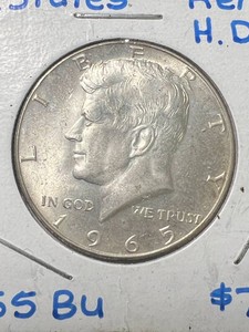 1965 US KENNEDY HALF DOLLAR BU