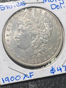 1900 US MORGAN SILVER DOLLAR