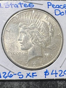 1926-S US PEACE SILVER DOLLAR
