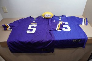 2 Minnesota Vikings Jerseys and Football - XL & XXL