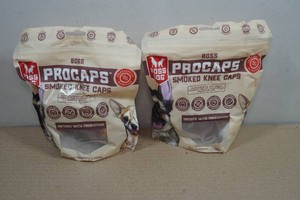 2 Bags Boss Dog Procaps Smoked Knee Caps - 2 Caps Each