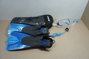 Cressi Adult Rondine Palau Fin Snorkel Set - Fin Size LXL