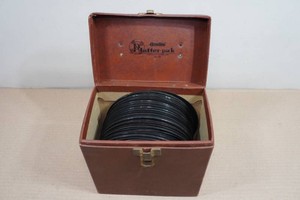 Assorted Records in Carry Case