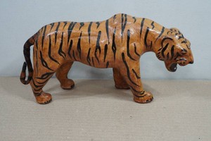 Vintage Leather Wrapped Tiger