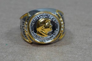 Novelty Trump Make America Great Again Ring - Size 11