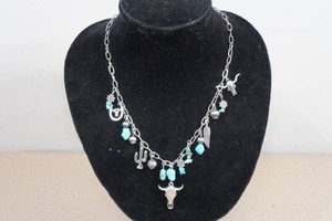 Buffalo Turquoise Charm Necklace