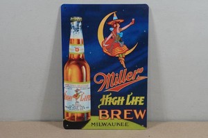 Vintage Style Metal Sign - Miller High Life