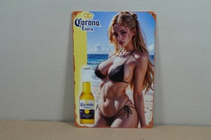 Vintage Style Metal Sign - Corona