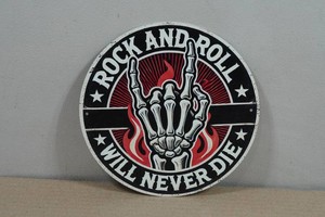 Novelty Metal Sign - Rock & Roll