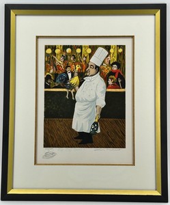 Guy Buffet Bye Bye Birdie Signed Lithograph BG-301 - Framed 22 X 26.5 in