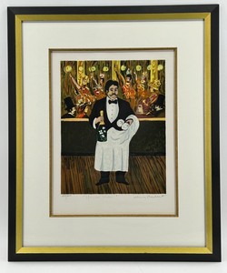 Guy Buffet Monsieur Victor Signed Lithograph 245500 Framed