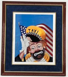 Freddie...At Your Service Red Skelton Signed Limited Edition Art Print 15999 - Framed 27 X 31 in
