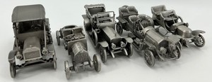Danbury Mint Pewter Early Automobile Collection (Lot of 5)