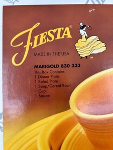 Fiesta Marigold 830 333 Five-Piece Place Setting