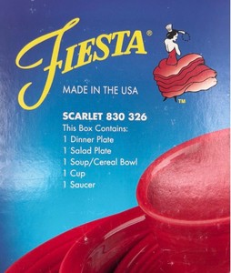Fiesta Scarlet 830 326 5-Piece Place Setting