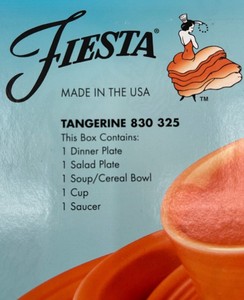 Fiesta Tangerine 830 325 5-Piece Place Setting