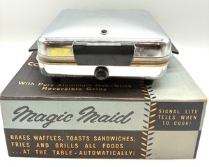 Vintage Magic Maid Electric Waffle & Sandwich Grill