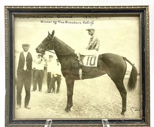 Vintage 1928 Framed Lexington Equestrian Photograph - Breeders Futurity
