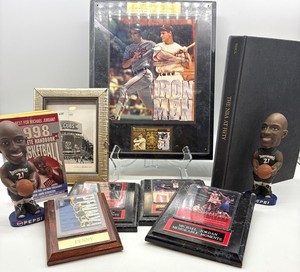 Michael Jordan, Cal Ripken & Penny Sports Memorabilia Mixed Lot - 9 Pieces