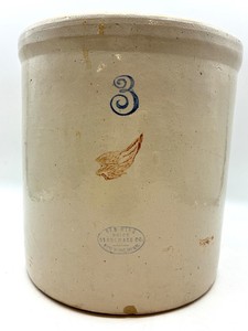 Red Wing Stoneware Co. No. 3 Stoneware Crock