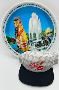 Grain Belt Premium Beer Advertising Tray & Cap Mixed Lot