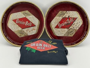 Grain Belt Beer Trays & Graphic T-shirt Mixed Lot