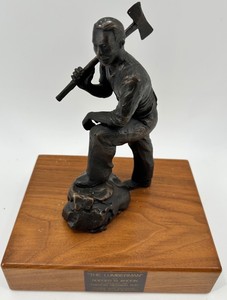 Rodger M. Brodin the Lumberman Sculpture - Celebrate Minnesota 1990