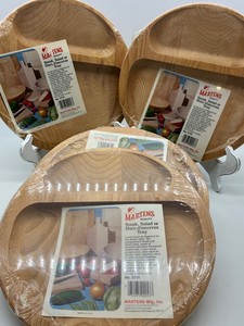 Vintage Martens No. 5701 Northern Hardwood Trays (Lot of 4) NOS