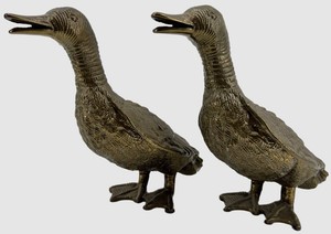 Vintage 1976 Chapman Duck Figurines Pair - 12 X 10 in