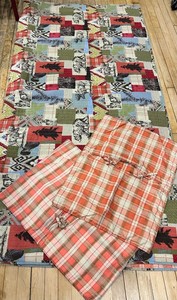 Patchwork Wildlife Quilt With Plaid Reverse - 85 X 80 in