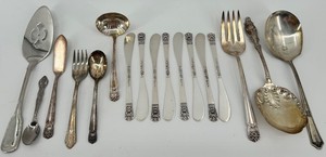 Vintage Silverplate Flatware Mixed Lot - Rogers, Community Plate (13pc)