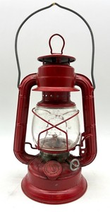 Vintage Dietz No. 8 Red Railroad Lantern - 9 Inches Tall