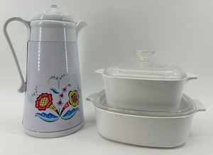 Berggren Beverage Server & Corning Ware Cookware Mixed Lot