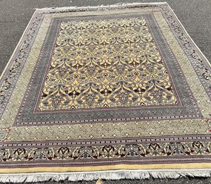 Persian-Style Silk Area Rug - 8 X 10 Ft