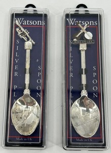 Watsons Nashville Music Souvenir Spoons - Silver-Tone (Lot of 2)