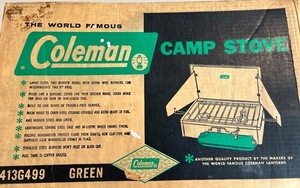Vintage Coleman 413G Two-Burner Camp Stove