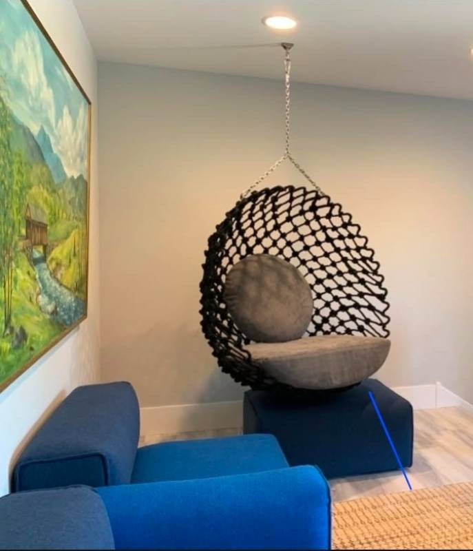 Dragnet Swing Lounges in Black & Grey by Kenneth Cobonpue Retail $4500