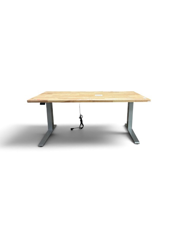 Rubberwood Sit Stand Desk